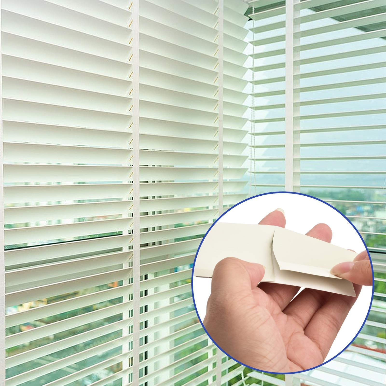 Blind Repair Kit 8 Pcs White Horizontal Blinds Replacement Slats 1″ W x 3″ L