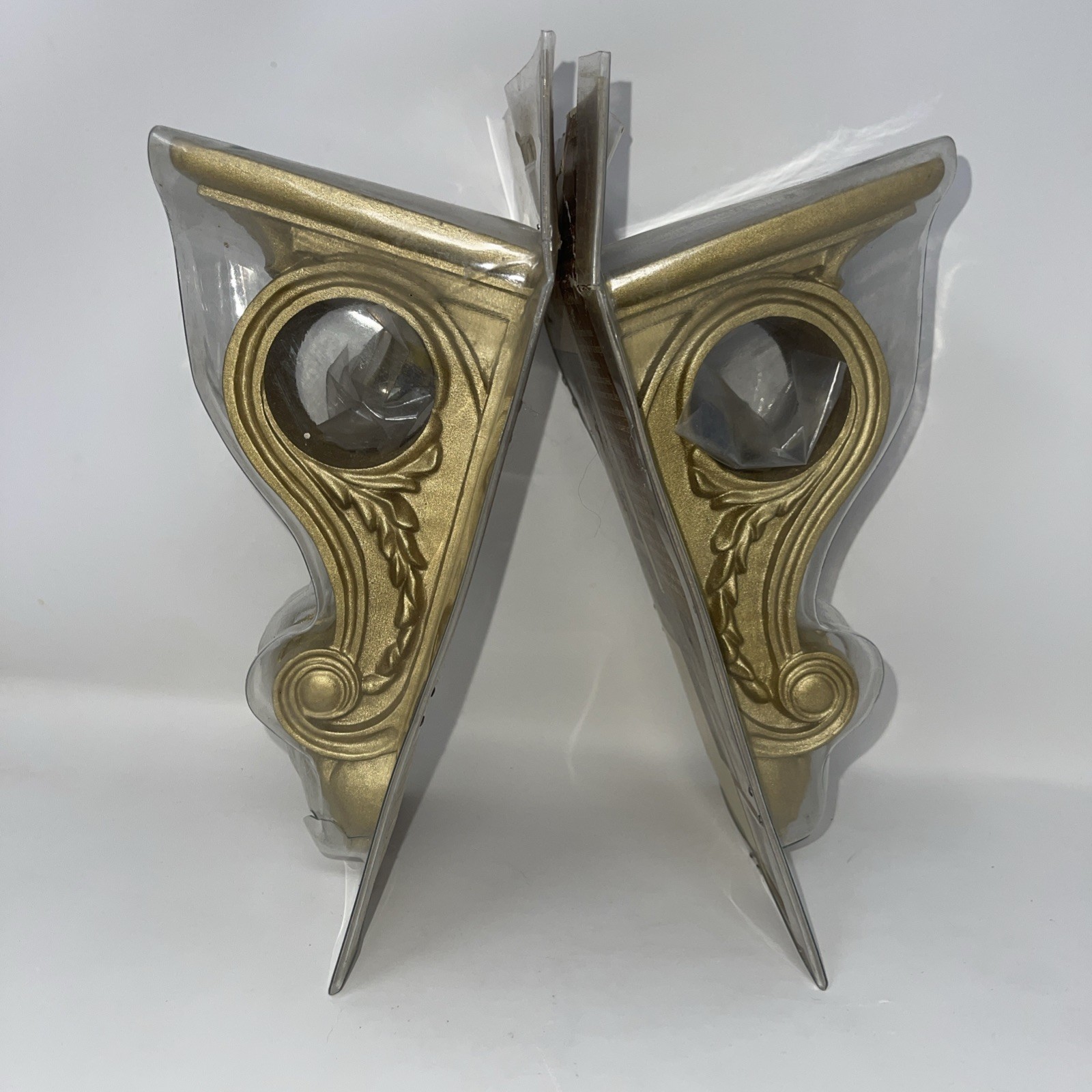 Set 2 kirsch gold Elegant Ornate decorative sconce Rod Holder 8×3.5in Approx New