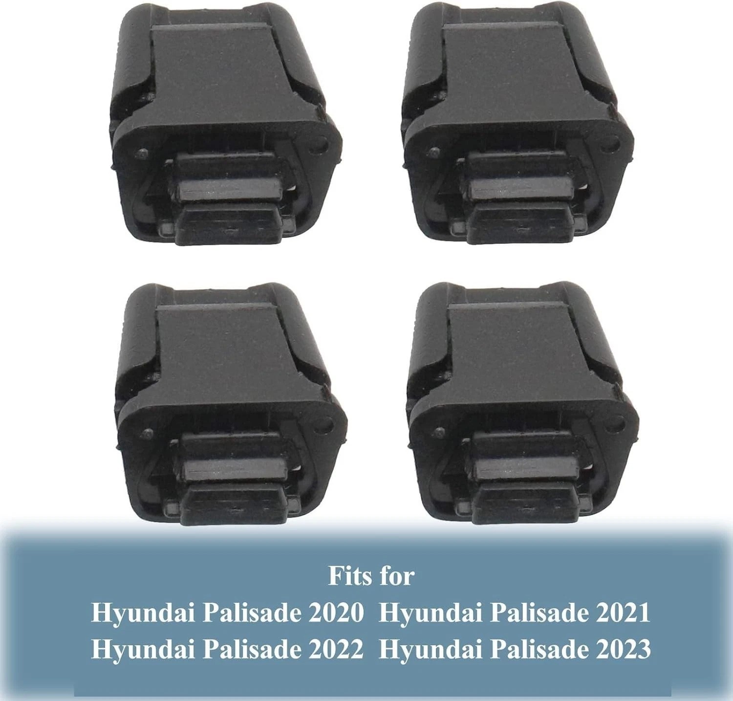 Interior Rear Door Curtain Hooks, 4-Piece Set for Hyundai Palisade 2020-2023