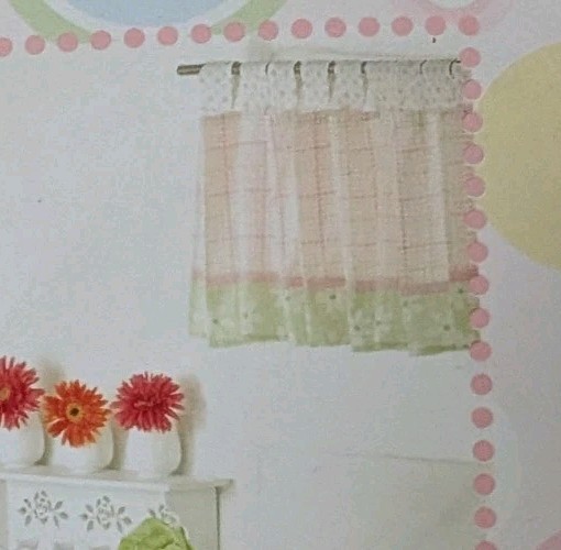 Window Wallace For Baby Kids Girls Room Pink Lime Curtain Decoration For Window