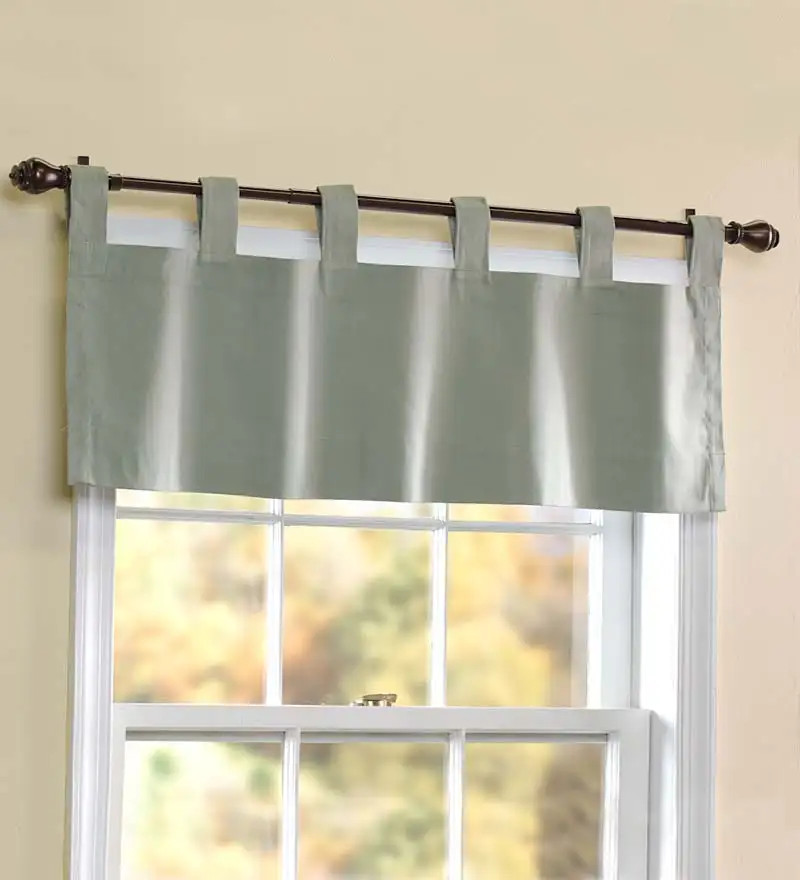 Thermalogic Weathermate 40”W x 15”L Tab Top Window Valance Insulated – Sage