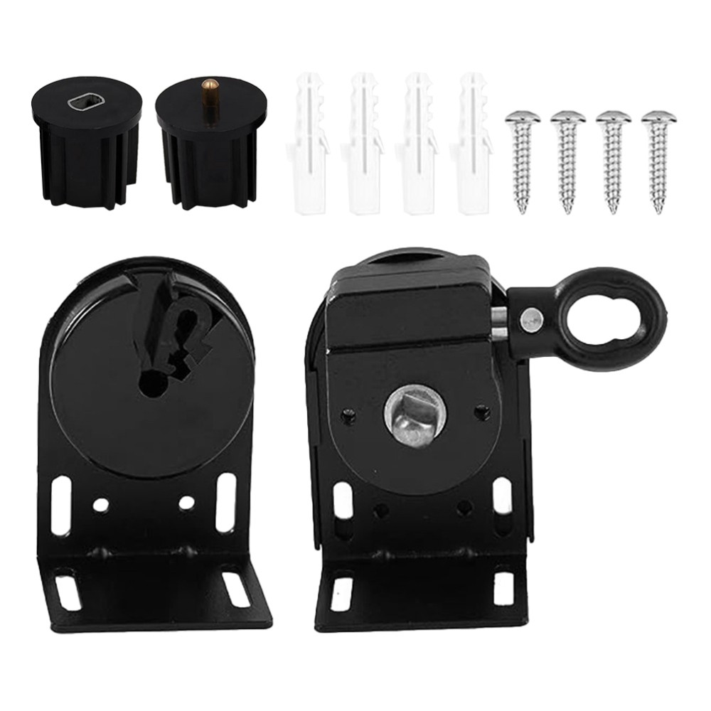 Cordless Roller Blind Bracket Black Plastic Metal Replacement for Indoor Outdoor