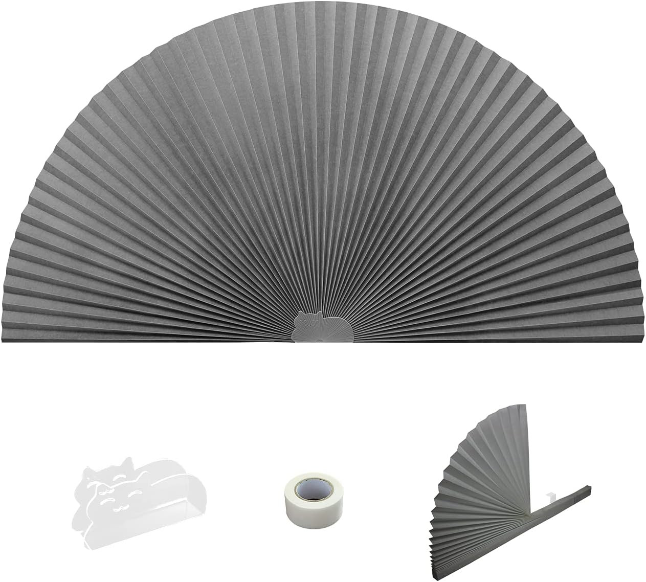 Arch Window Pleated Blinds Easy Cut and Install Pleated Shades Fliterling Linght