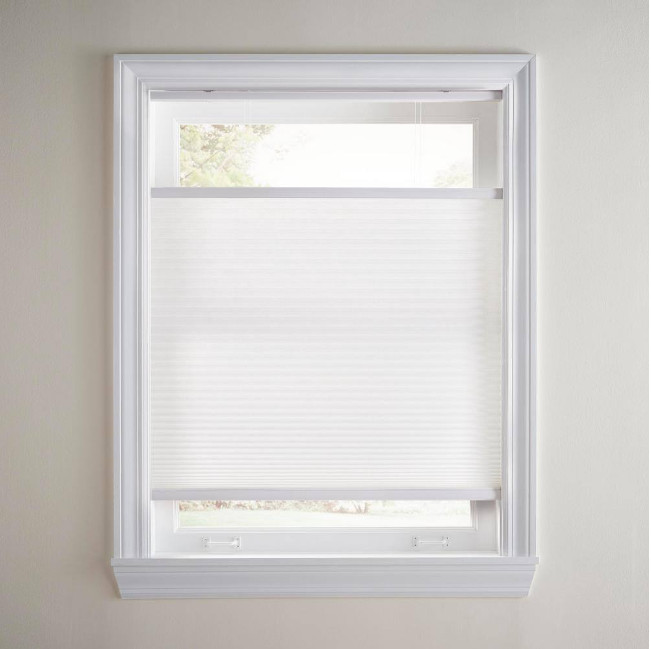 Snow Drift Cordless Light Filtering Cellular Shades – 35.25 in. W x 48 in. L