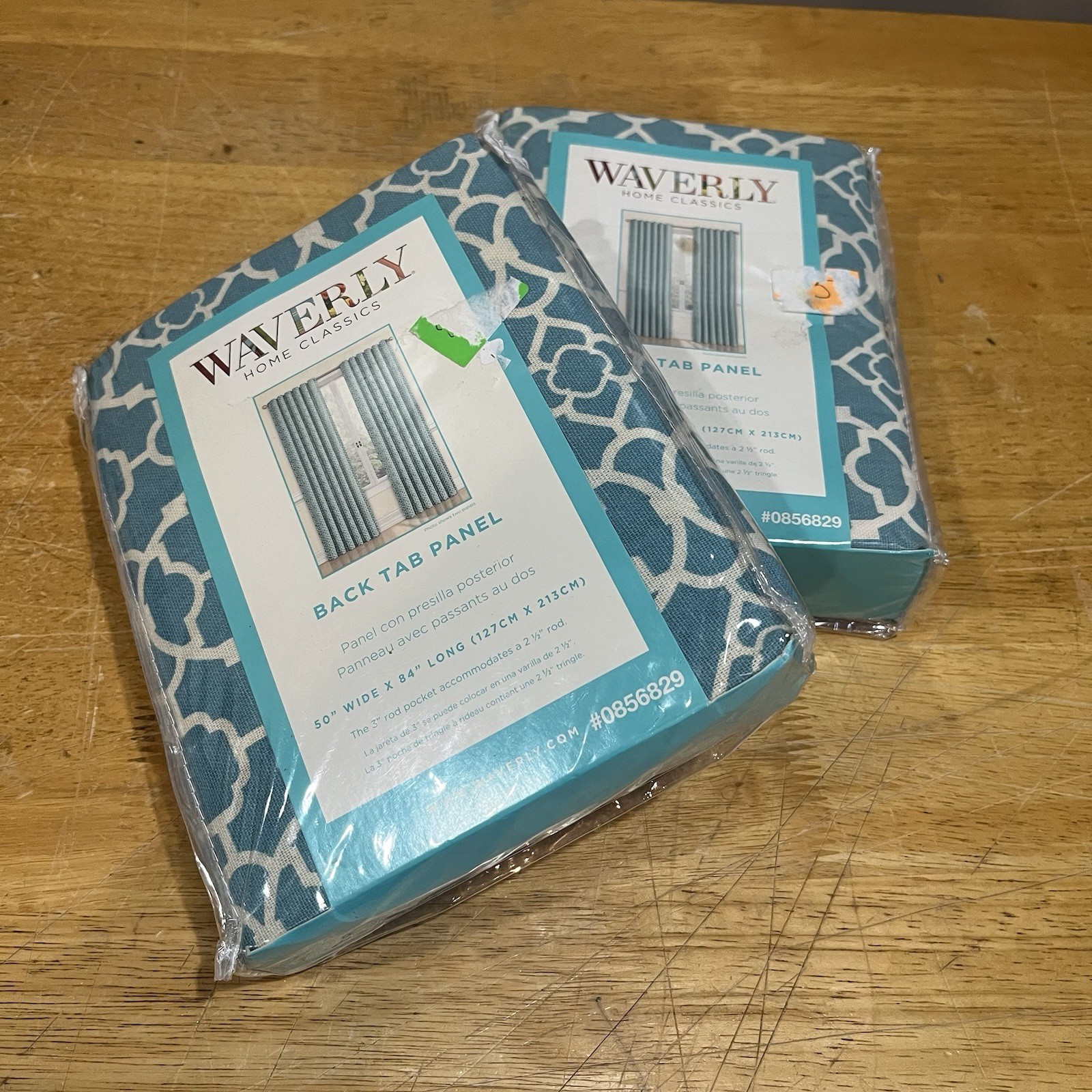 Waverly Home Classics Lovely Lattice Teal Panels 50×84” Set Of 2 100% Cotton