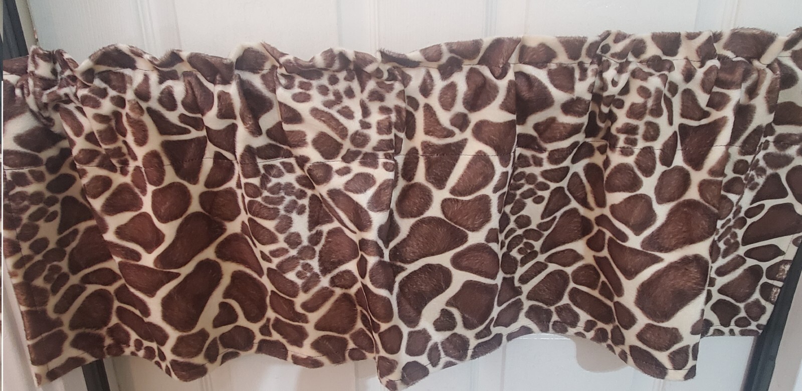 Animal Print Window Valance Zebra Leopard Cow Print Giraffe Western Safari