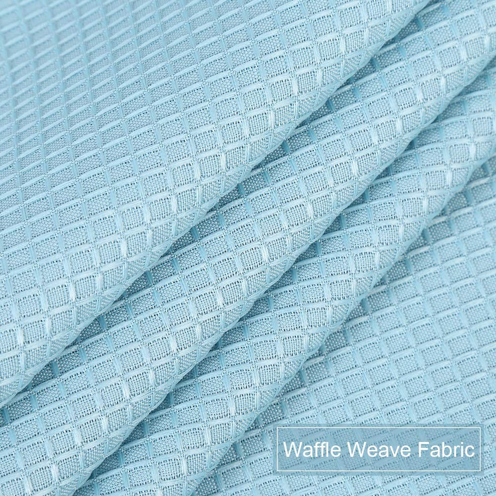 Kitchen Curtains – 45 Inch Long Casual Weave Cafe Curtains, Short Tiers Priva…