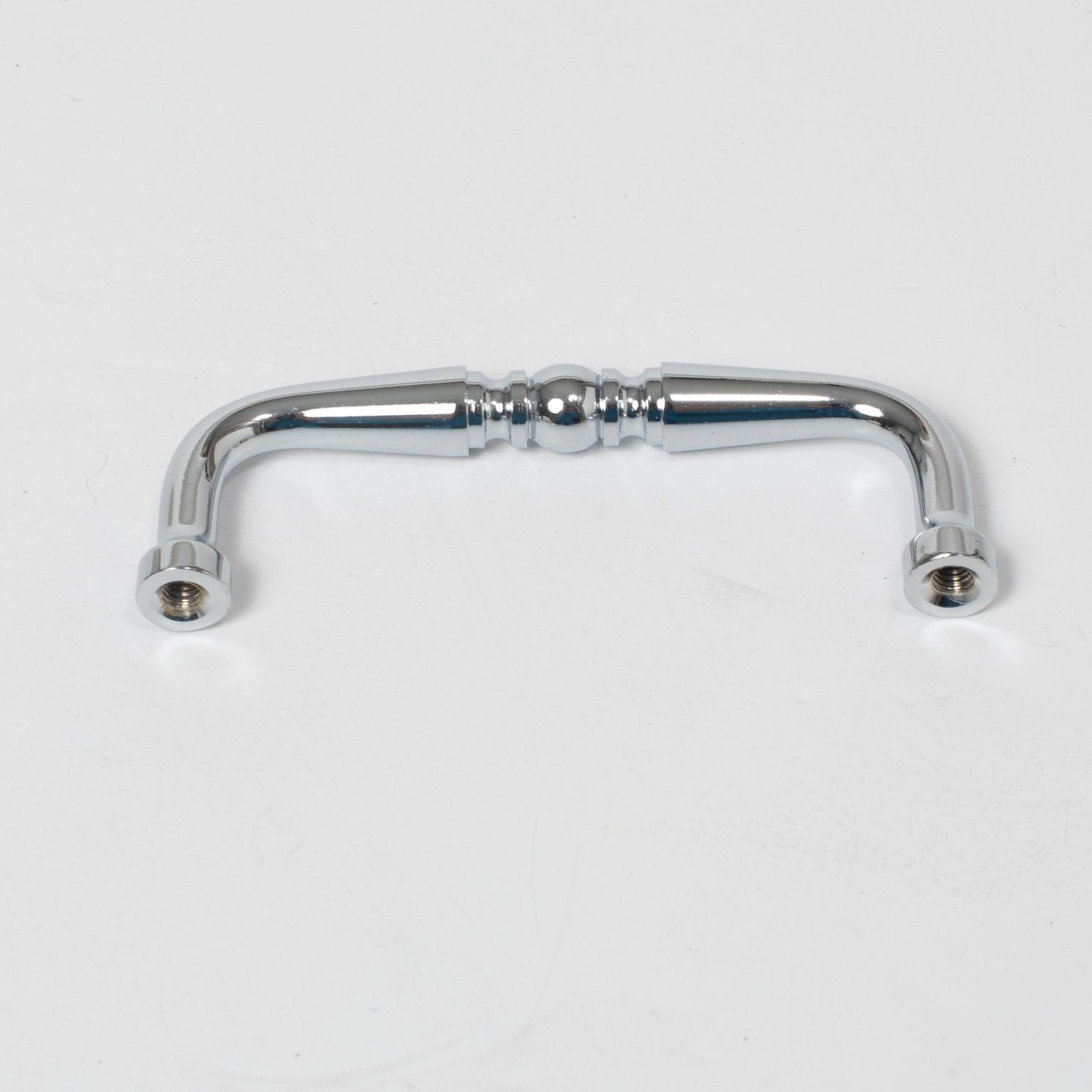 Chrome Cabinet Drawer Pull Handles Set of 6 Vintage Style Kitchen Hardware New