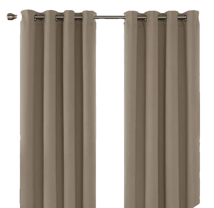 Deconovo Grommet Blackout Curtains, 2 Panels, Thermal Insulated,Beige-38″ X 54″