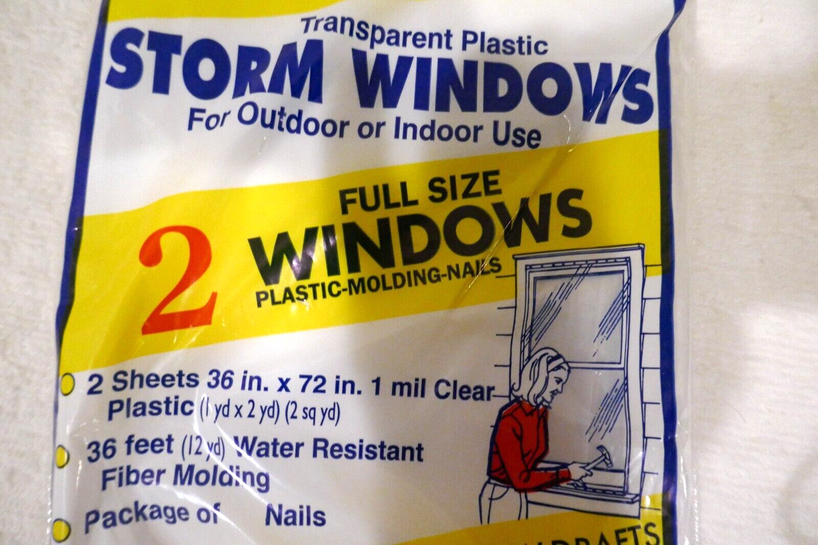 Warps 2P-24 36 X 72 Poly-Pane Storm Window Kit (Lot of 2)-cover 4 windows