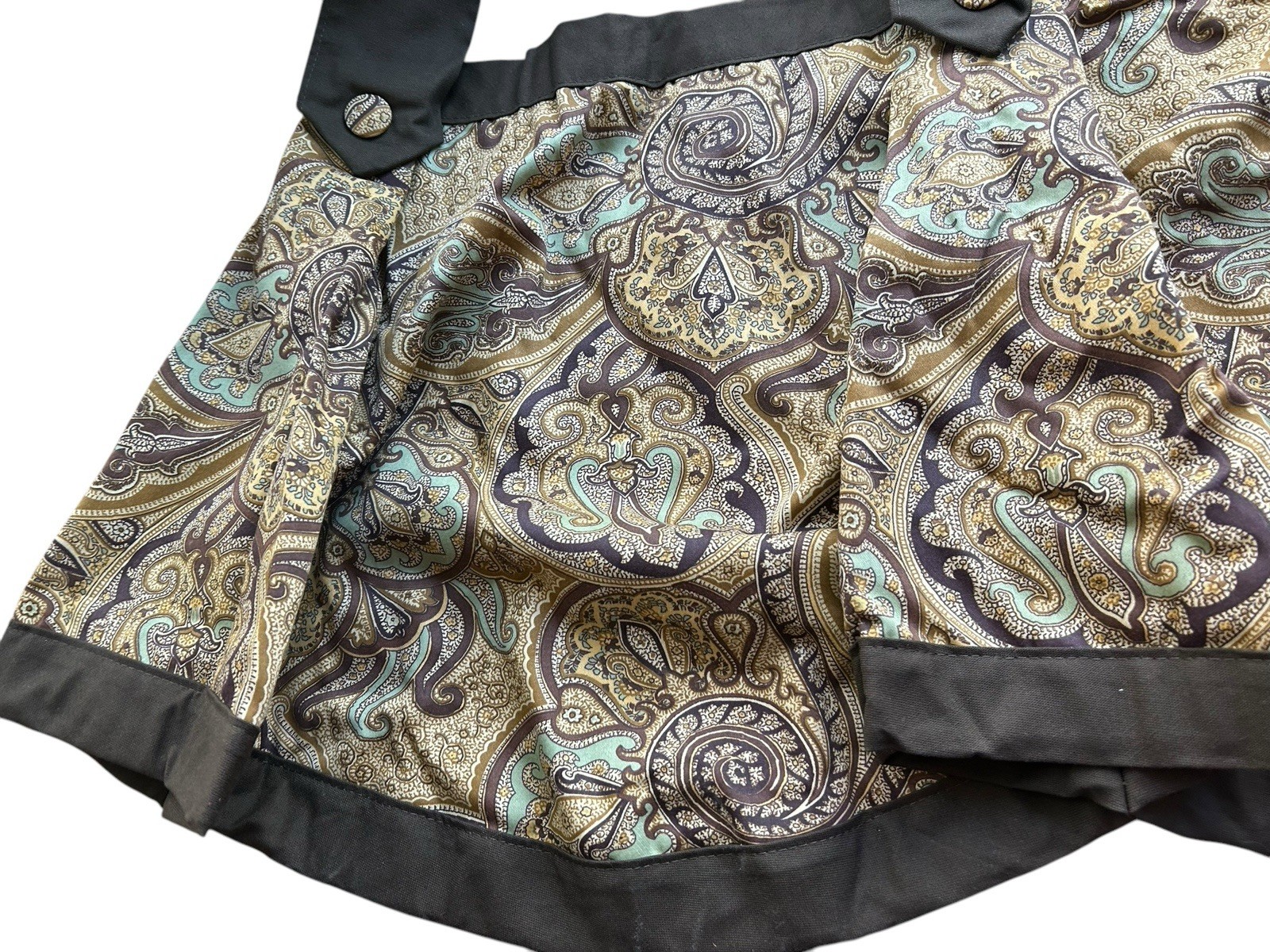 Waverly Valance Clarissa Paddock Shawl Spa Tab Top 42 x 22 New Brown Multi