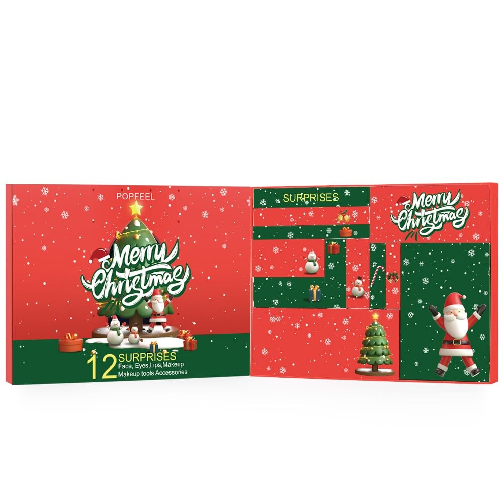 Makeup Advent Calendar 2025 Christmas Countdown 12 Days Cosmetic Gift Set