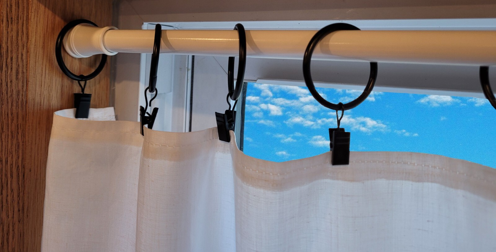 Colorful Stripes Ring Top Valances or Curtains (6 Colors Available)