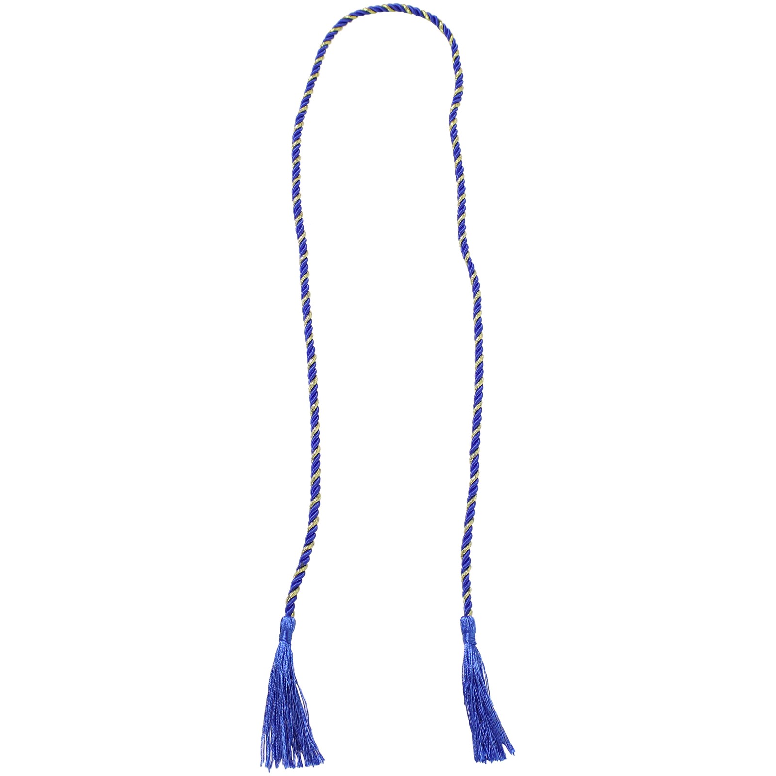 Rope Indoor and Outdoor Curtain Tiebacks – Blue – Set of 4 by Sunnydaze