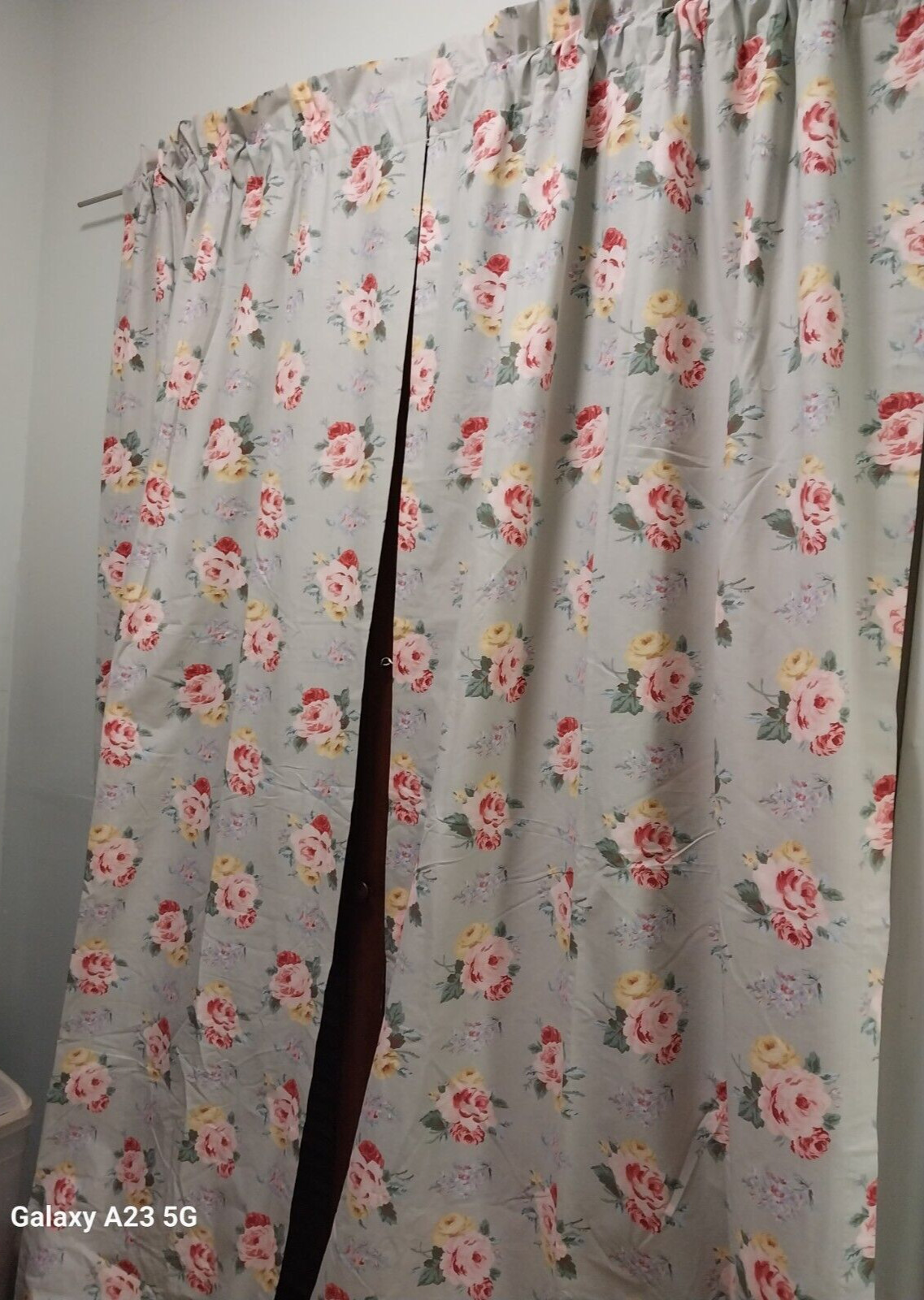 Ralph Lauren Cottage Lane Rod Pocket Drapes-Lined-86″ & 87″ 2 Pairs Available