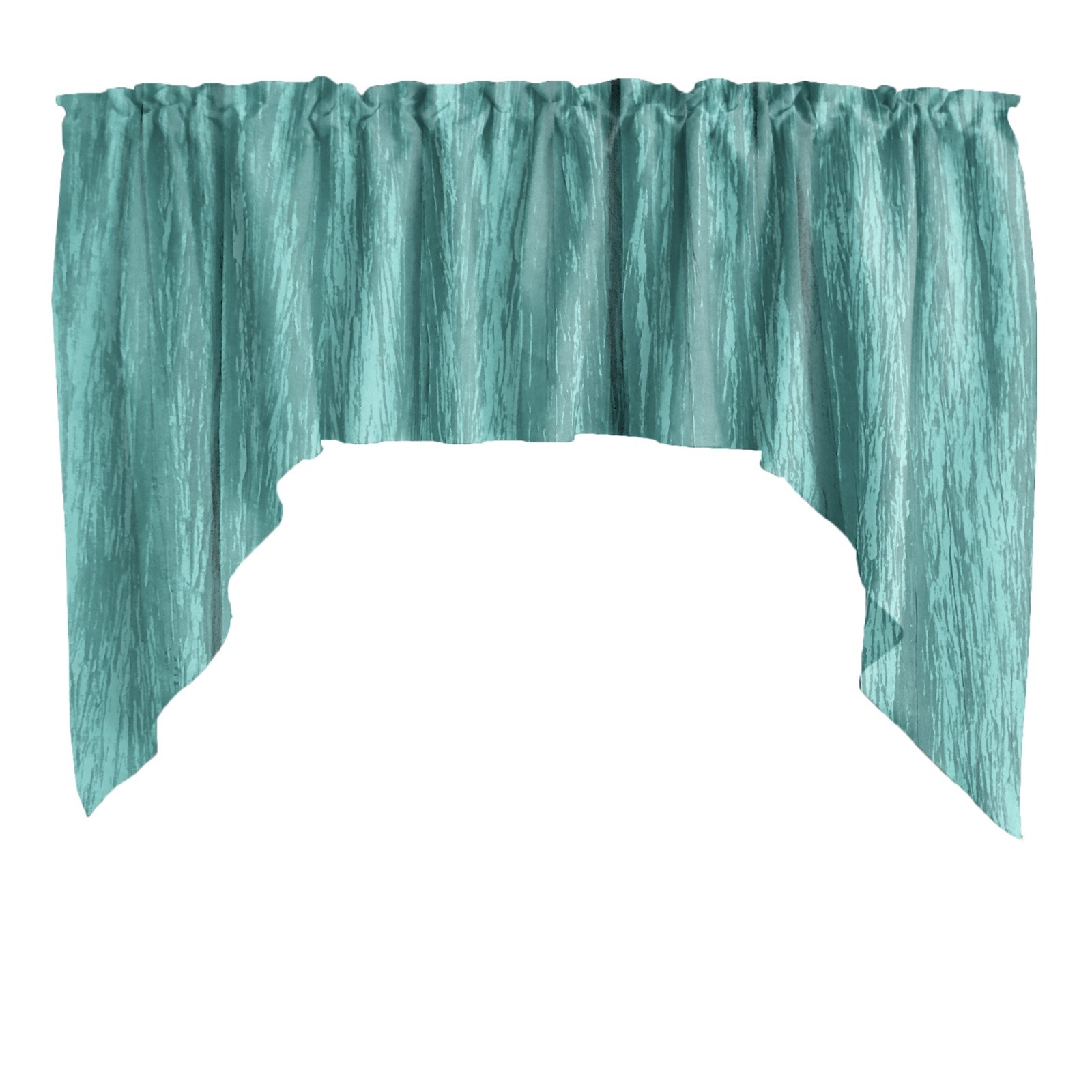 lovemyfabric Crushed Crinkle Taffeta Swag Window Valance 72″ Wide / 36″ Tall