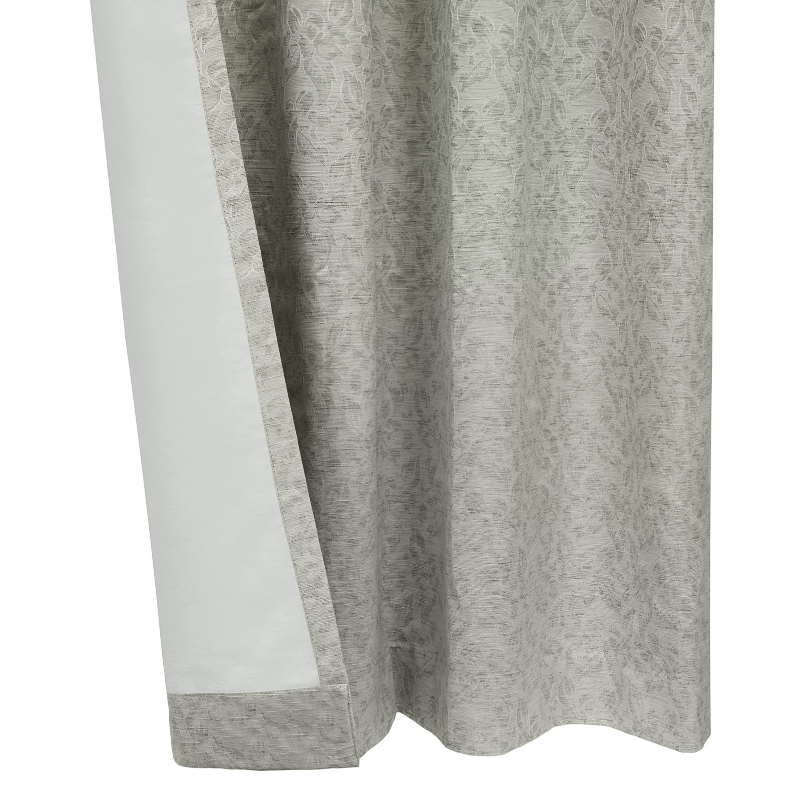 Loft Living Scarlet Total Blackout Floral 52″W x 84″L (Pack of 1), Silver