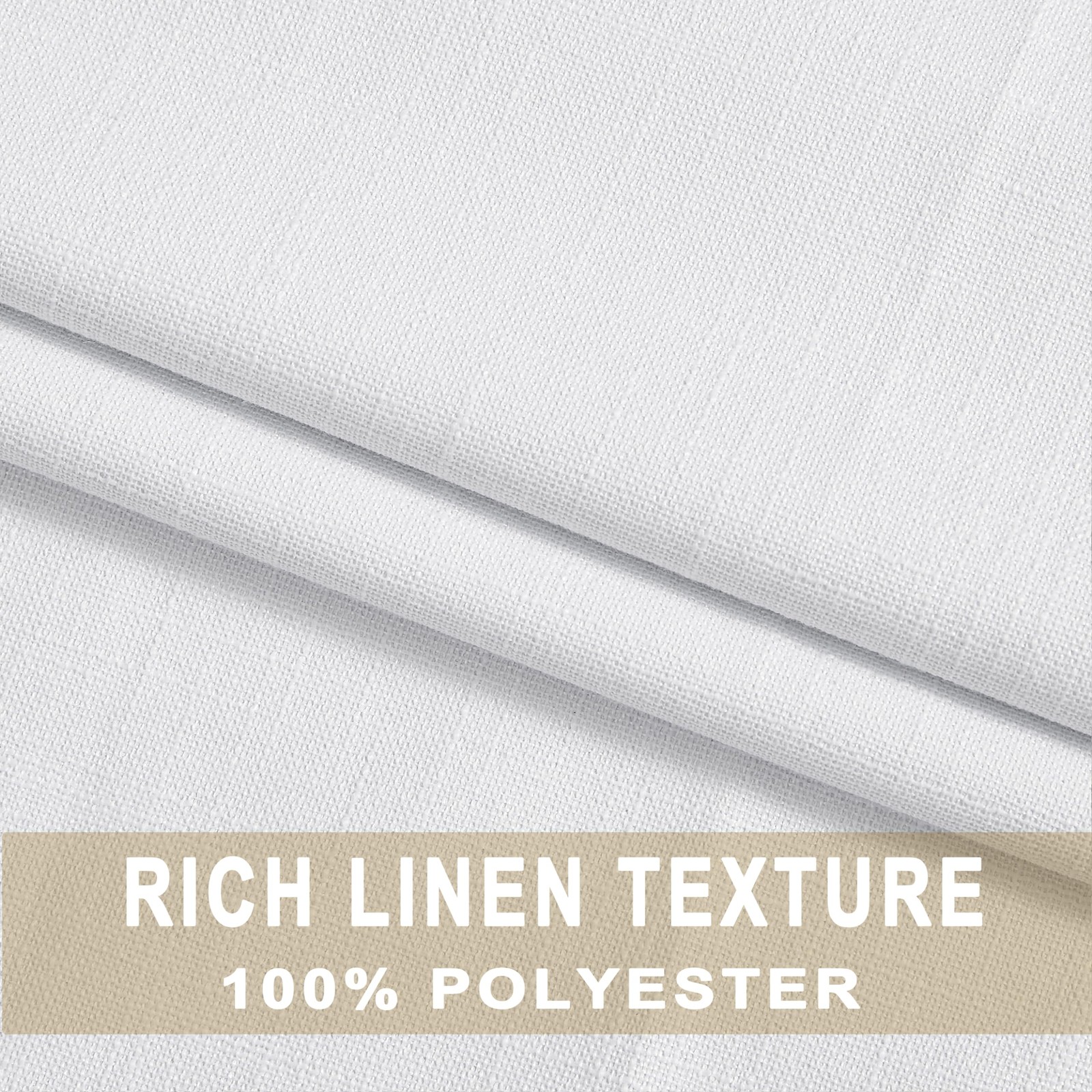 Blackout Pinch Pleated Curtains,95 Inches Long Linen Textured Pinch Pleat Drapes