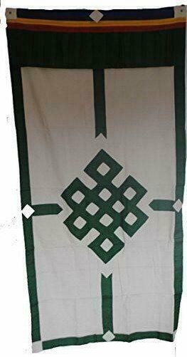 Tibetan Buddhist Endless Knot Door Curtain (178cm x 88cm) N73