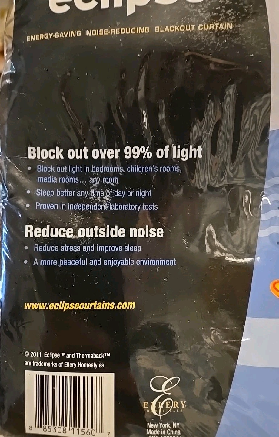 eclipse Energy Saving blackout curtains 42 X 16 One Valance 105021 Samara