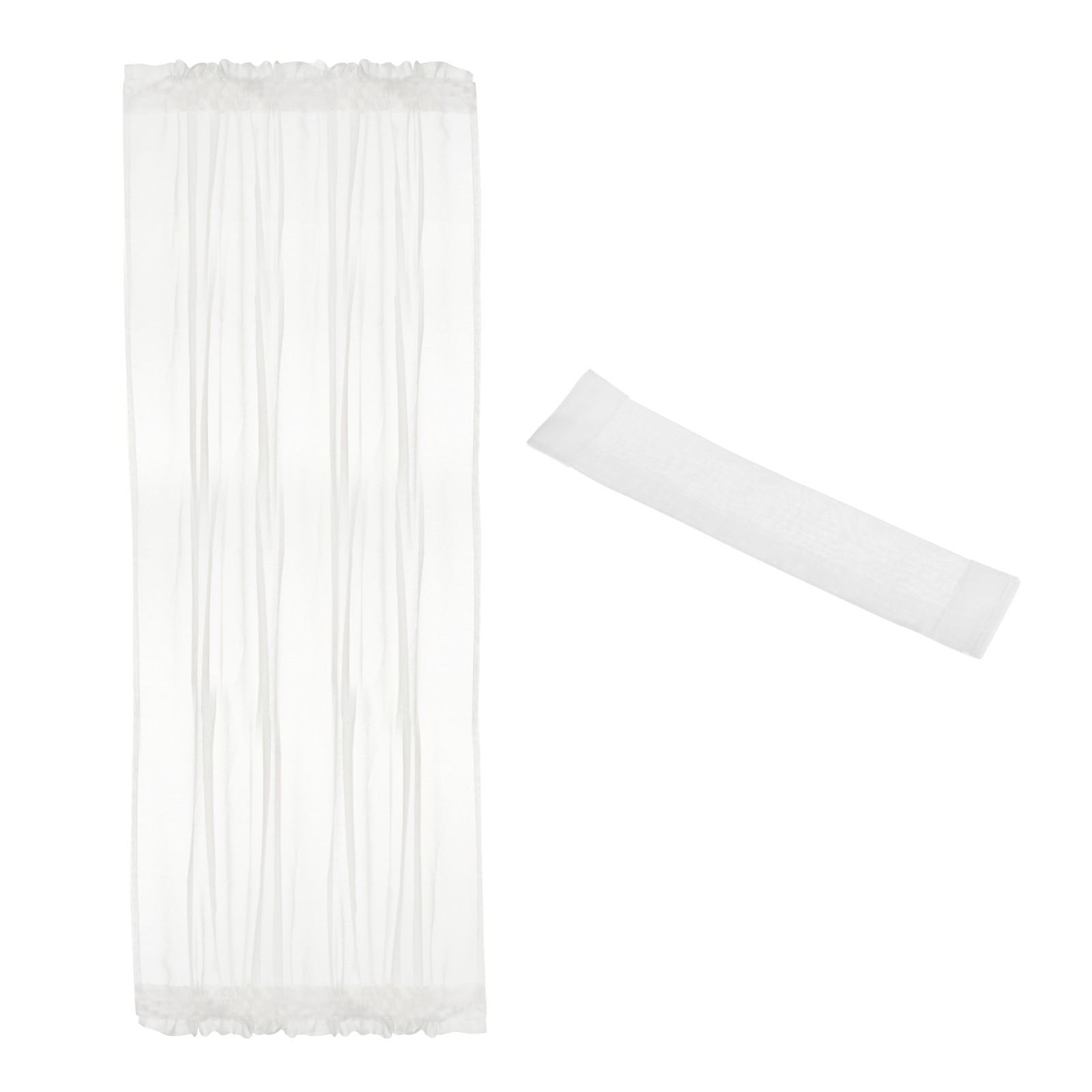 Blackout Door Curtain, 54″W x 72″L French Window Door Curtain 1 Panel, White