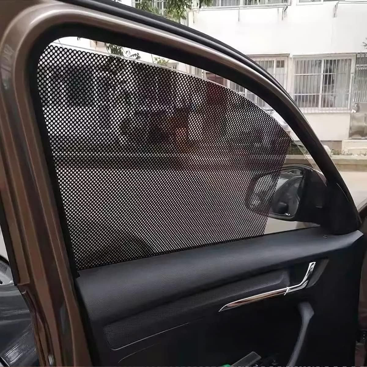Car Side Window Sunshade, 4 PCS Static Cling Films Stickers Sun Shade UV Rays Pr