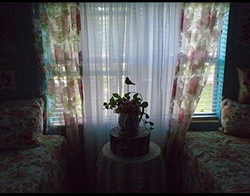 Rod Pocket Sheer Curtain, Elegant 2 Pieces – Total Size 60″W x 84″L (Pack of 2)