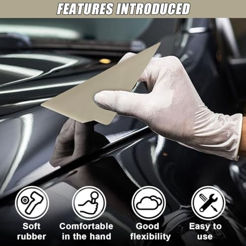 White Triangle Contour Squeegee Car Window Tint Tools – Multi-Edge – 2PCS