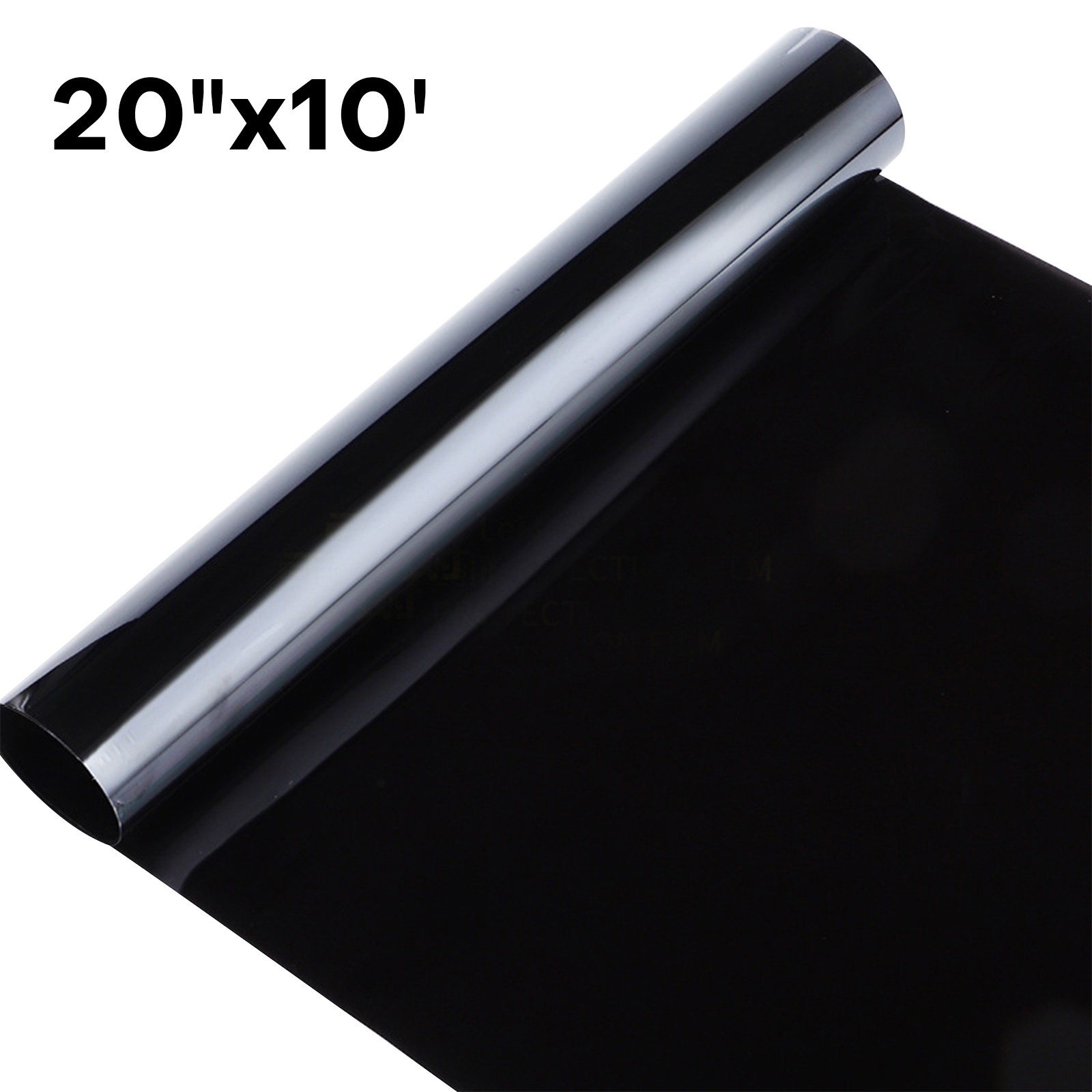 Nano Carbon Car Window Tint 2-PLY Sun Blocking Daytime Privacy Film 5% VLT