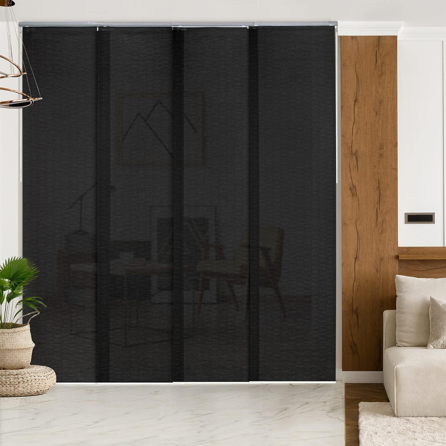Adjustable Sliding Panel Vertical Blinds, Fits Windows, Patio Doors, Sliding Gla