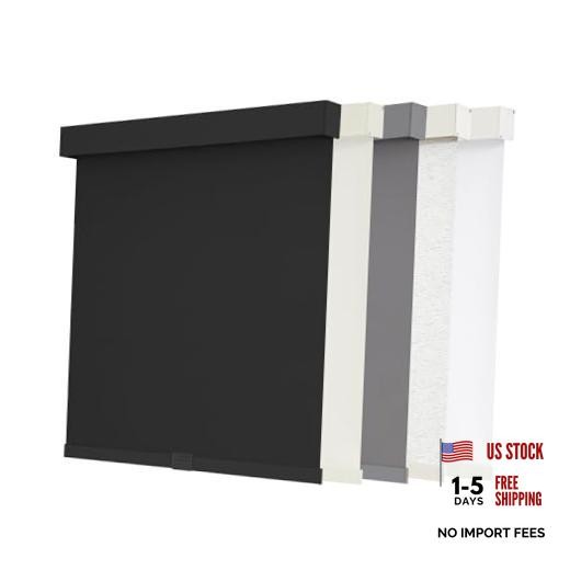 out Roller Shades Cordless Blinds for Windows, Free-Stop 20″W x 72″H Black