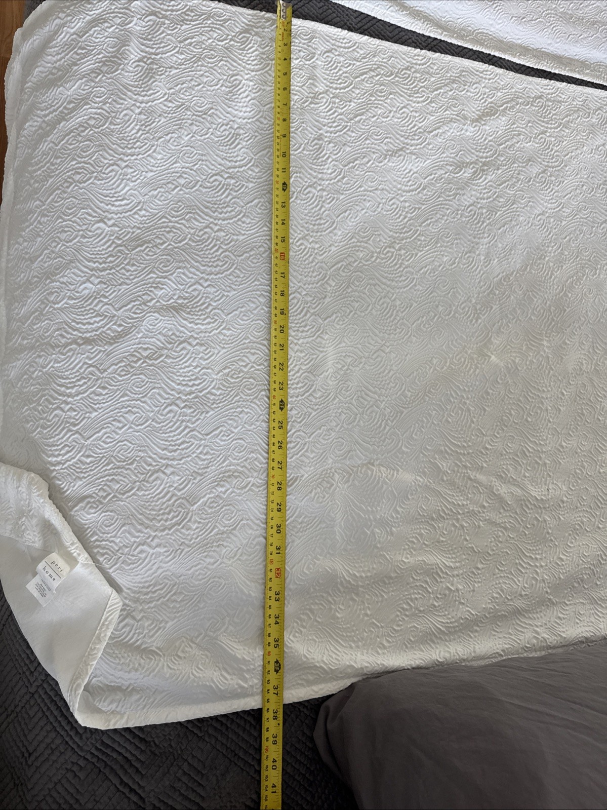 83” By 37″ Peri Home 2 pack White polyester Curtain Panel RN#30221