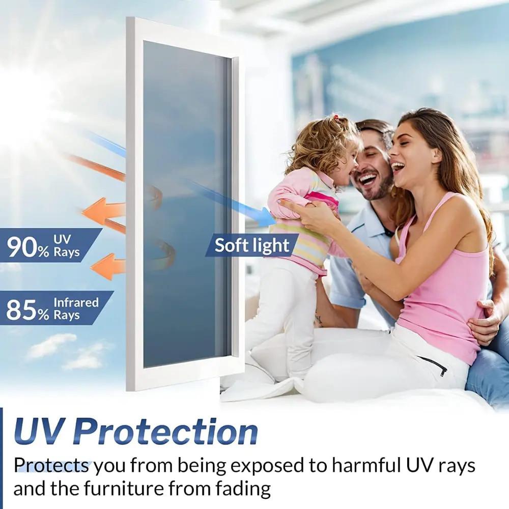 Easy to install and remove 5-54sqft 5%/15%/20%VLT Window Tint Film Anti glare UV