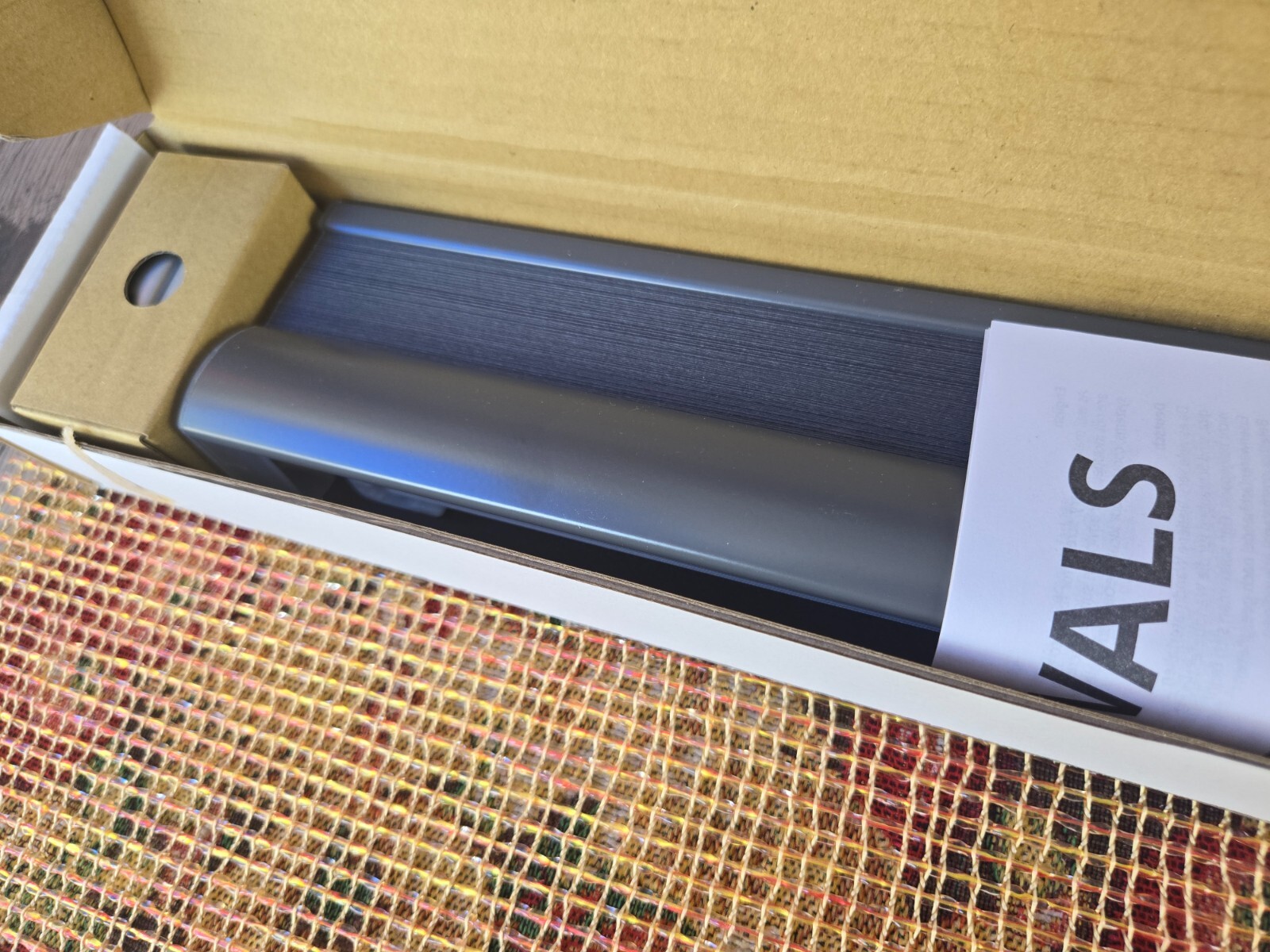 IKEA HOPPVALS 23″ X 64″ Grey Polyester Window Shade Blinds NEW