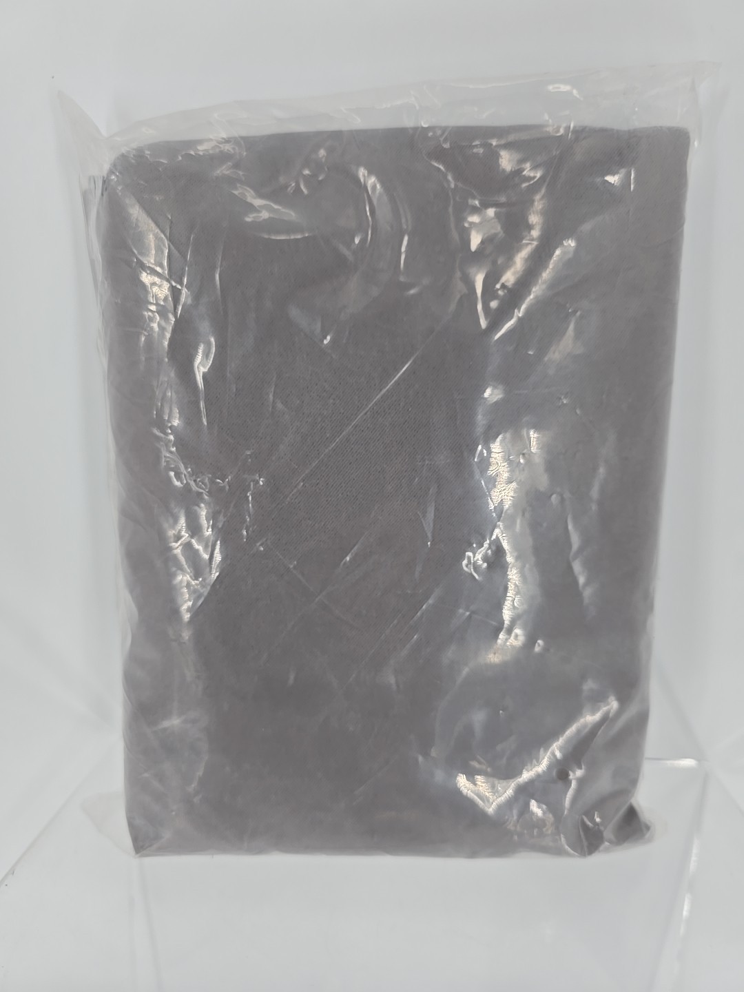 H.VERSAILTEX Solid Blackout Energy Efficient Tie Up Shades Dove Gray 42″wx63″L