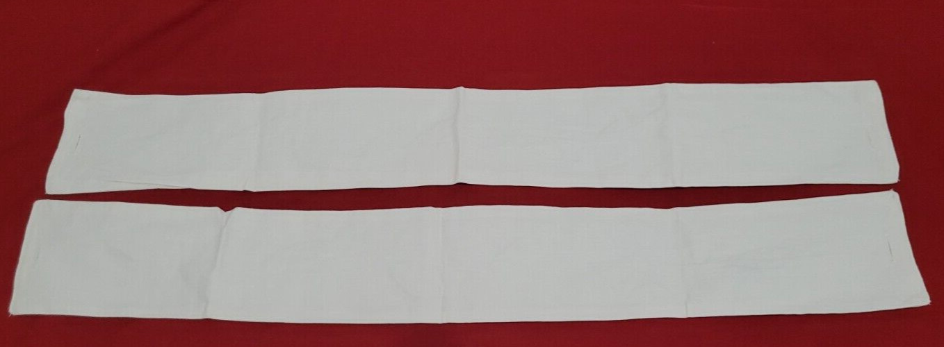 Crochet Leaves 2 Panels w/Valance & 2 Panel Tiers Cotton Off White 5 Pc READ