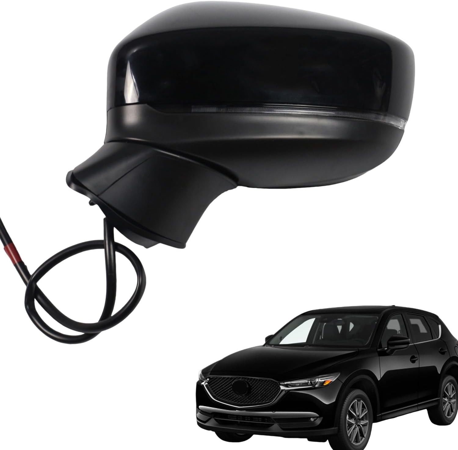 for Mazda CX-5 2017 2018 2019 2020 2021 2022 2023 Side Mirror Driver Side(LH)