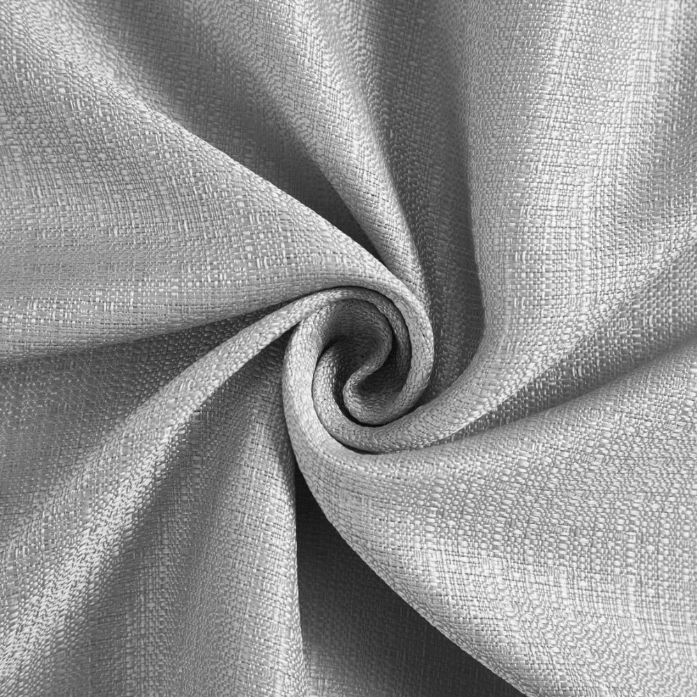 Sheer and Blackout Curtains Set of 4 Panels Silver 27.5 Inch Wide x 63 Inch Long