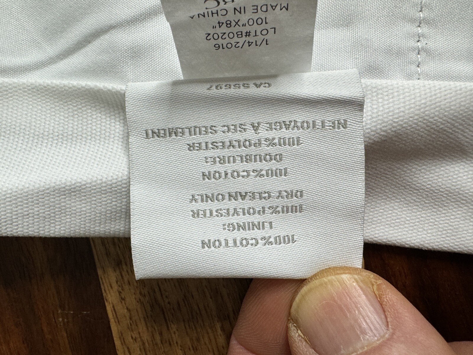 Restoration Hardware Cotton Canvas Drapery RP 100″W x 84″L Optic White $210