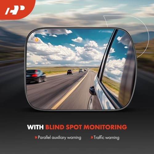 2-PC Driver and Passenger Side Heated Mirror Glass with Backing Plate