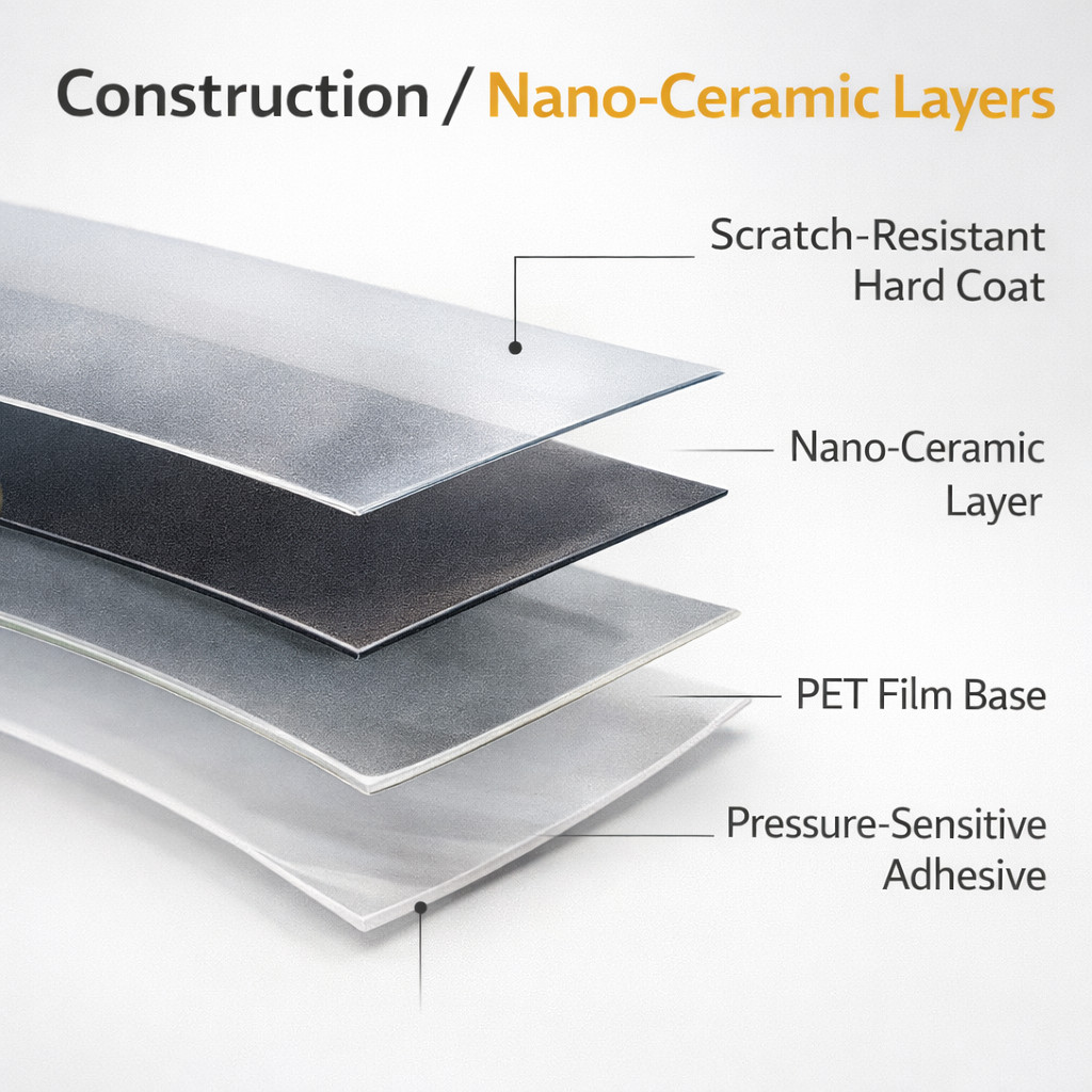 Ceramic Window Tint Roll for Home, Office, Car, Truck, Auto – Any Size & Shade
