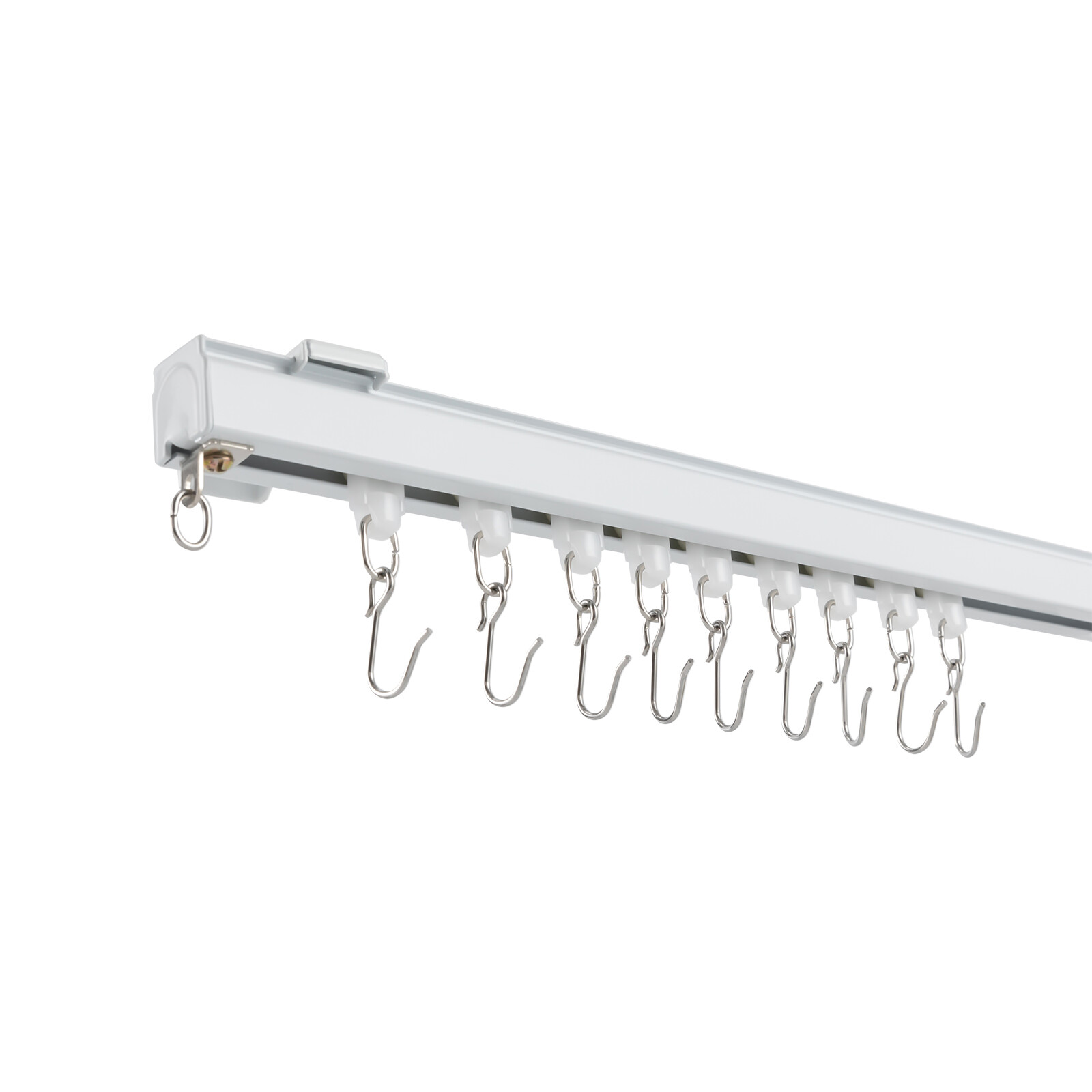 12-18ft Curtain Hanging Track System Track Kit with Hooks Wall Mount NEW