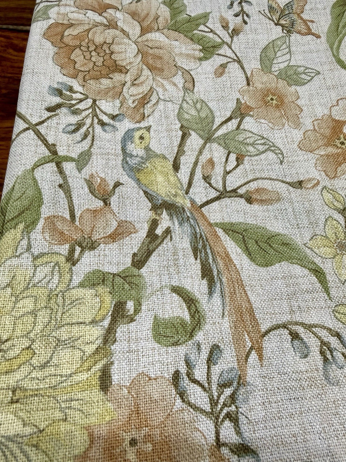 Envogue Curtain Panels Set Of 4 Curtains 37” x 96” Floral Birds Butterfly Luxury