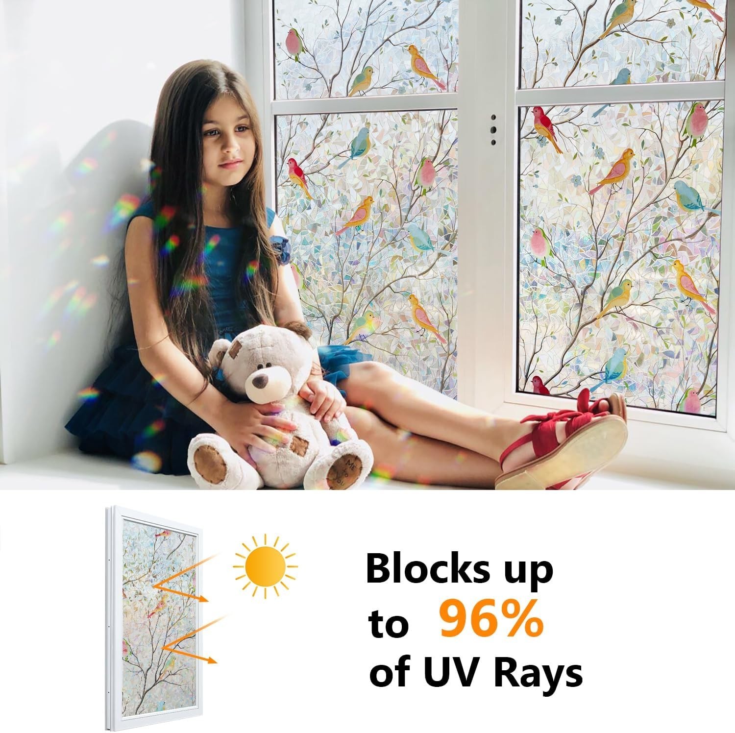 Scratch-Resistant Rainbow Window Film 355 sq ft