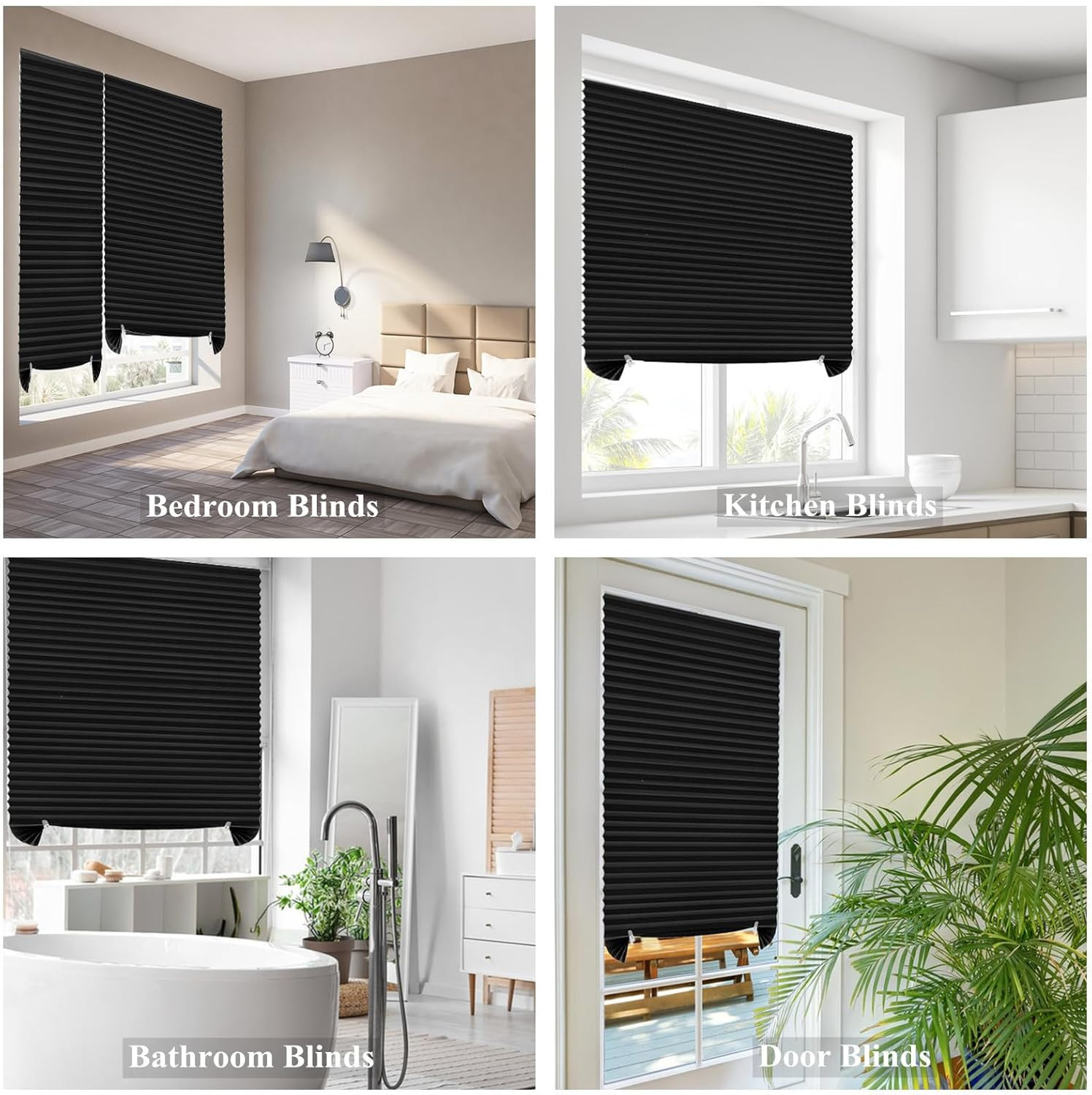 Paper Blinds Temporary Window Blinds Light Filtering No Drill Stick on Cut to Si