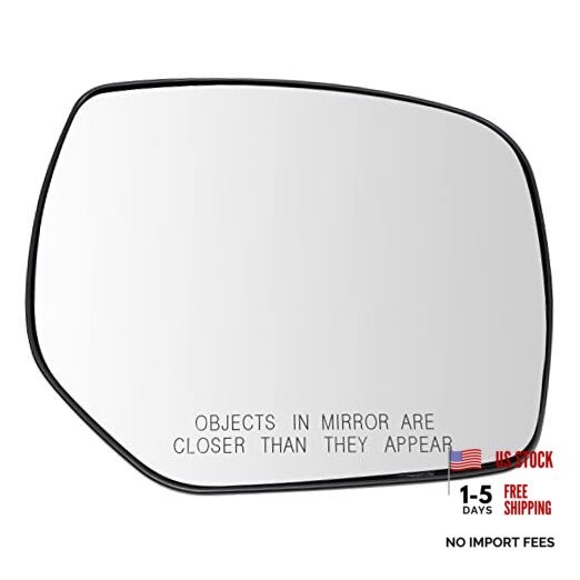 Passenger Side Mirror Glass Convex with Backing Plate for Factory MGA09924
