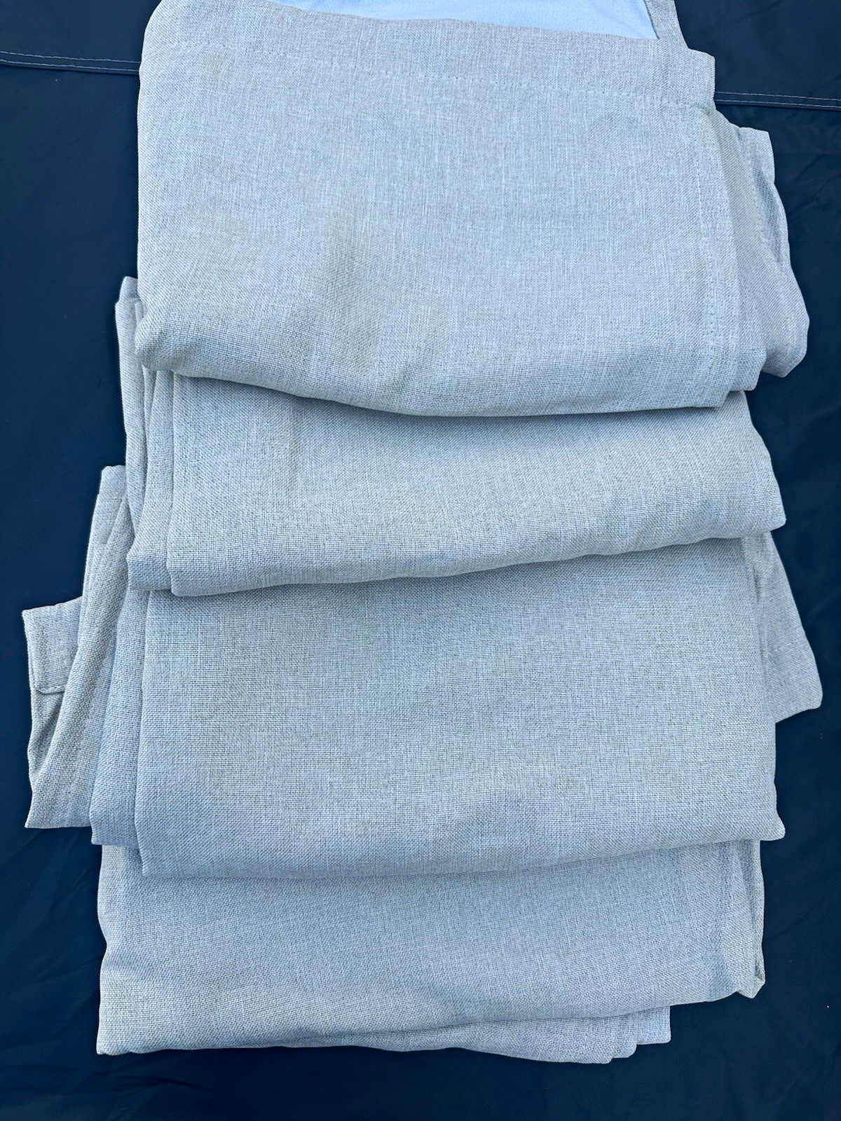 Beige Grommet Top Blackout Curtain Panels (Set of 4) 96”
