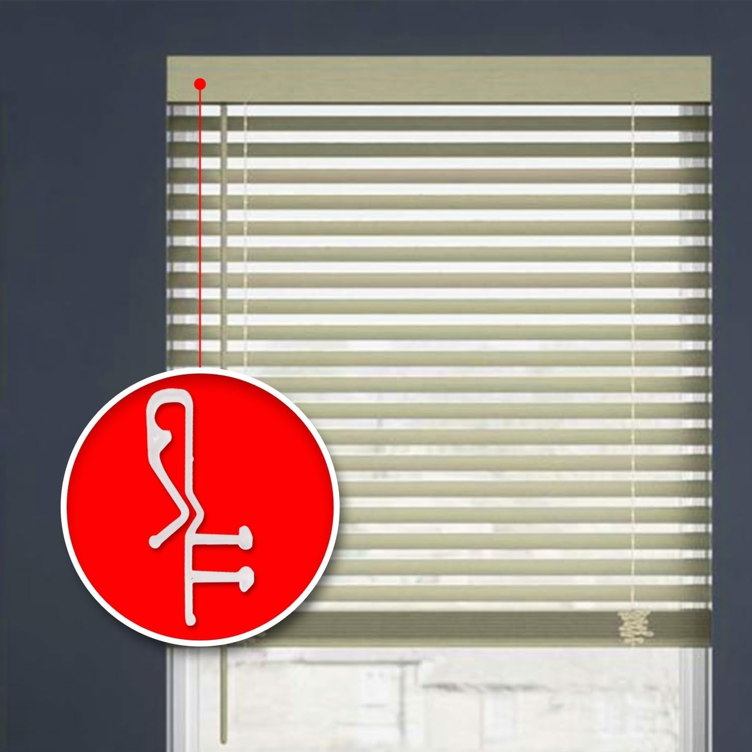1-3/4th Clear Hidden Valance Clips – Durable Plastic Brackets for Blinds and …