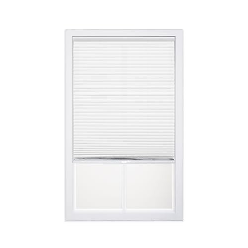 Cordless 1″ Light Filtering Cellular Shade 46″W x 72″H White