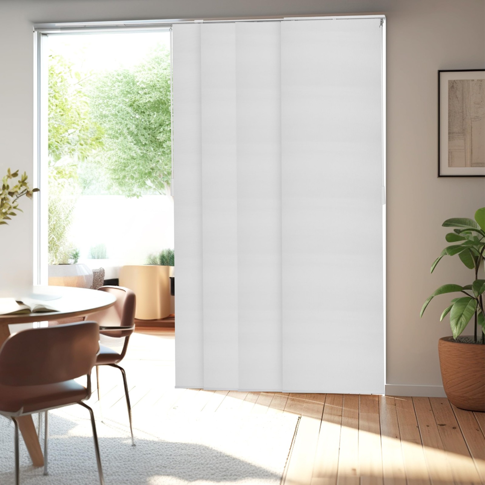 CHICOLOGY Panel Track Blinds for Sliding Glass Door, Adjustable Track for Pat…